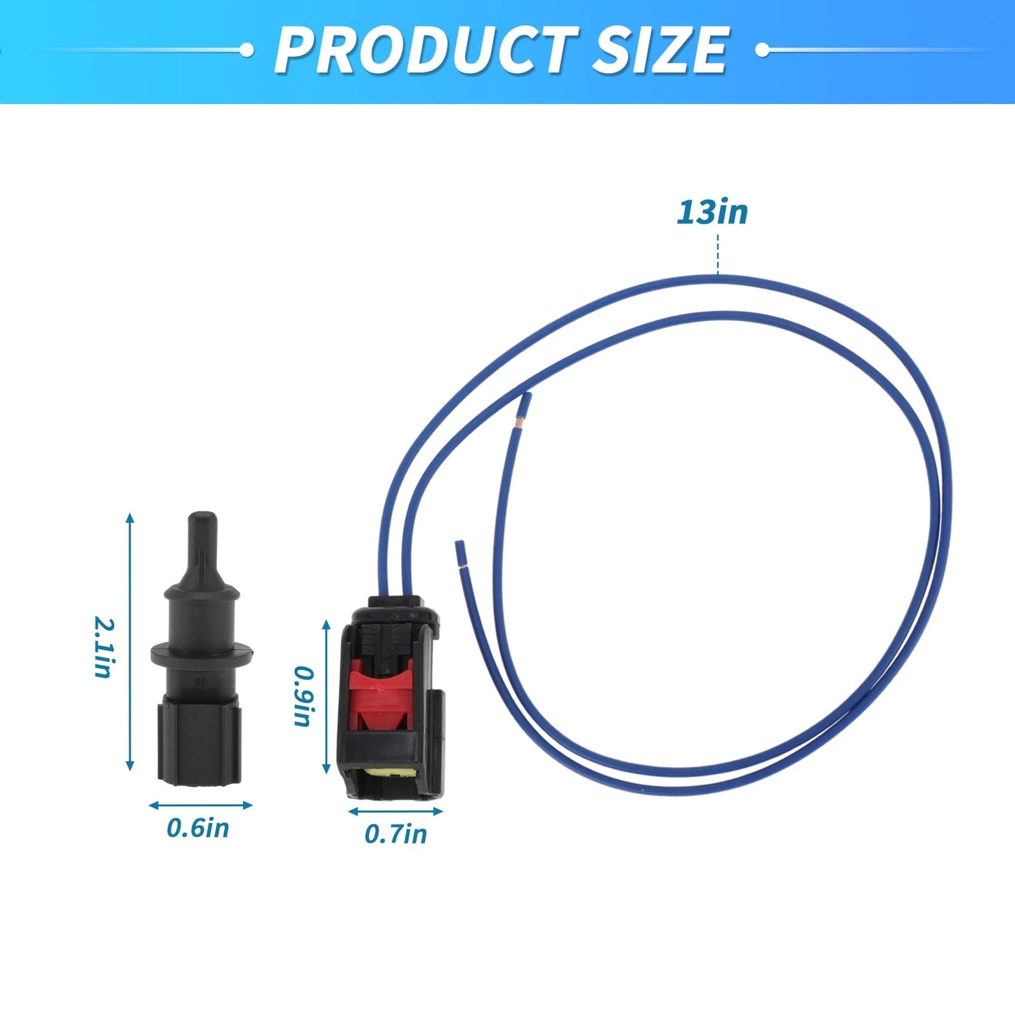 Ambient Air Temperature Sensor with Connector