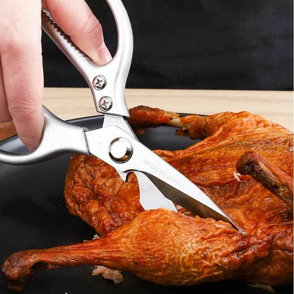 Heavy Duty Stainless Steel Kitchen Scissors for Meat & Nuts