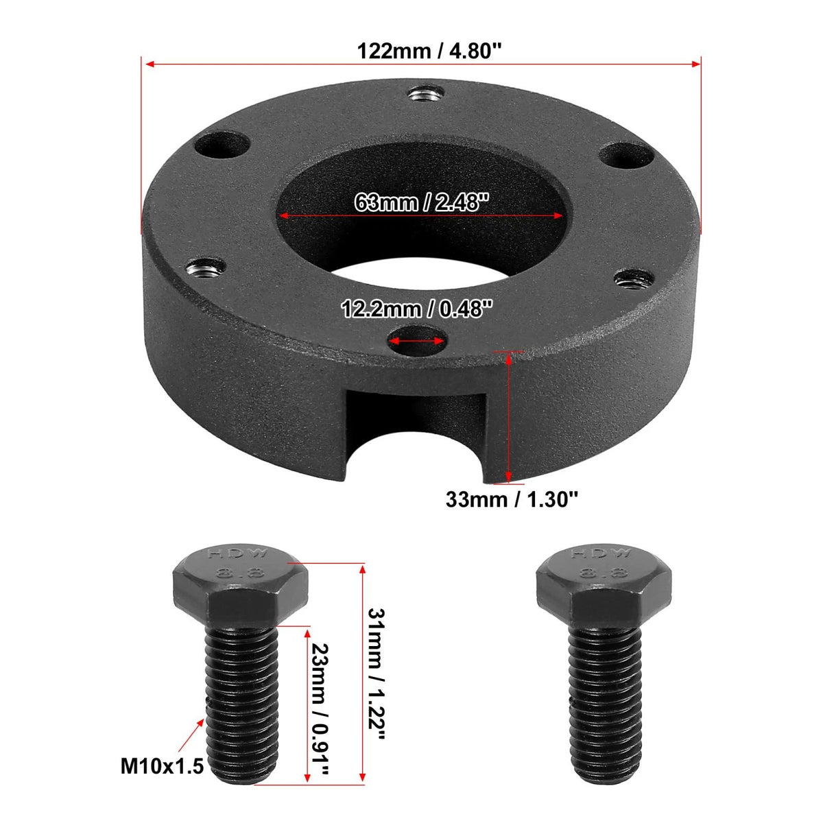 2.5" Front Suspension Leveling Lift Kit for Toyota Tacoma 2005-2020