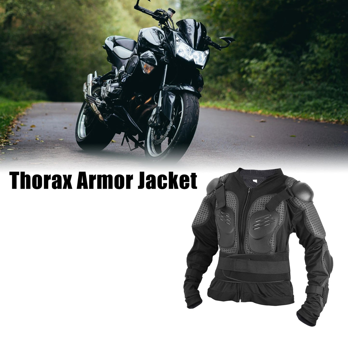 Dirt Bike Riding Protective 3XL for Dirt Bike Off-Road Black