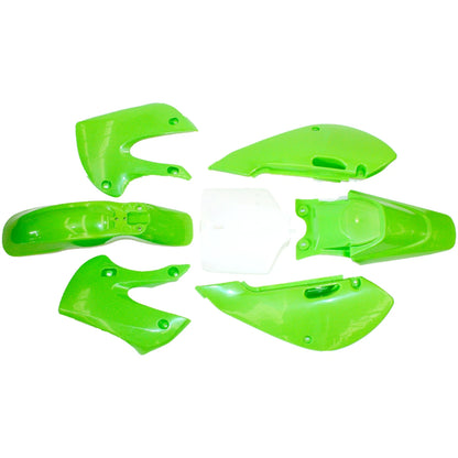 Green Plastics Fairing Fender Kit for KLX110 125CC Pit Pro Dirt Bike