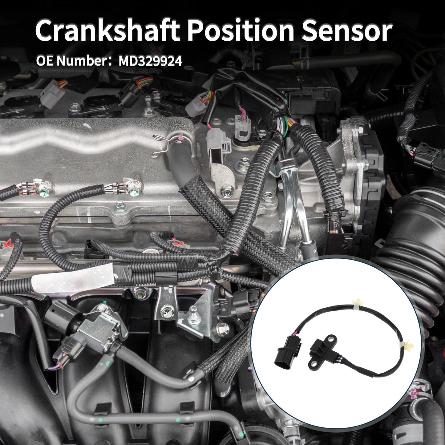 Crankshaft Position Sensor for Mitsubishi Galant 2.4 (1999-2001) 1 Pc