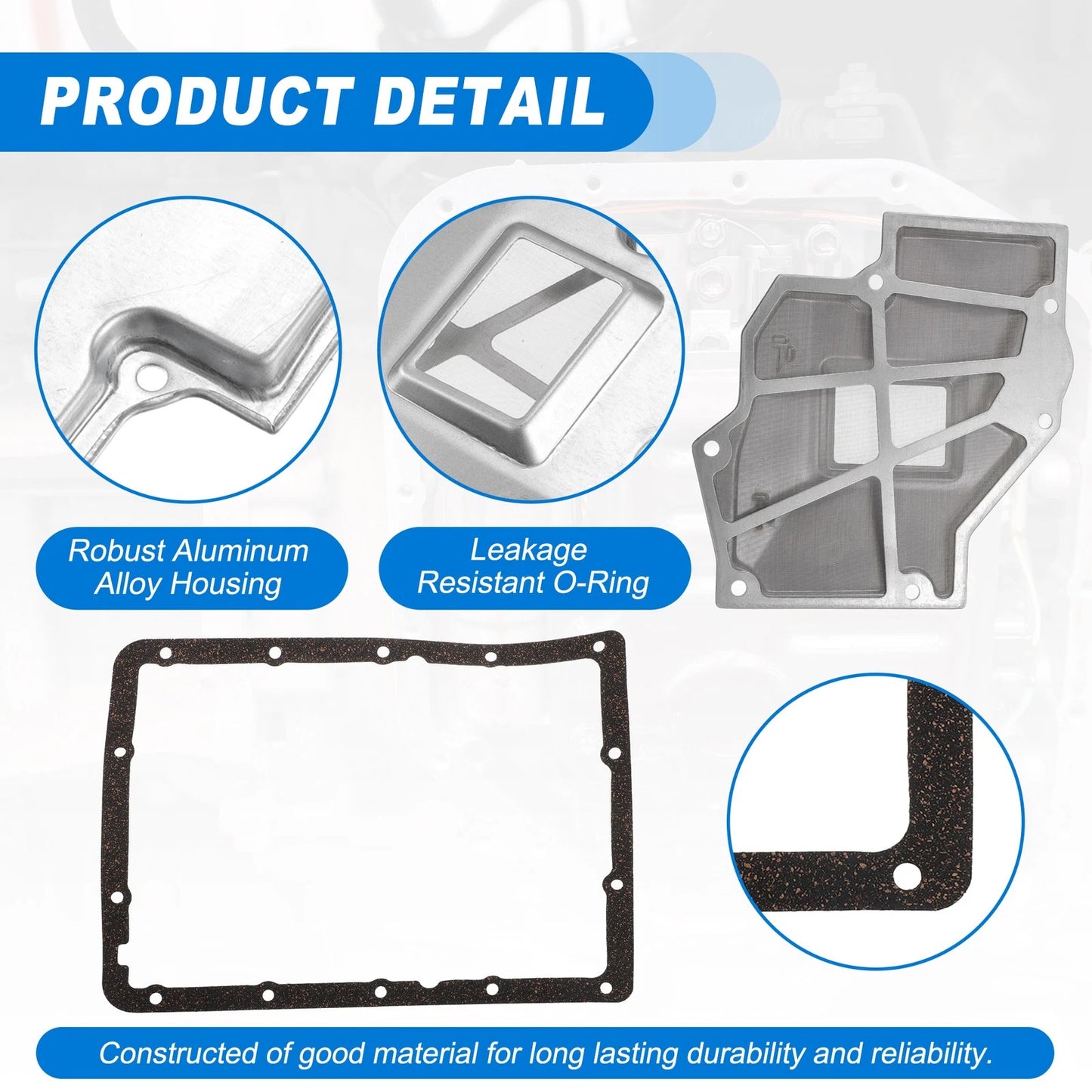Transmission Filter Oil Pan Gasket for Chevrolet (A46DE) (2000-2006)