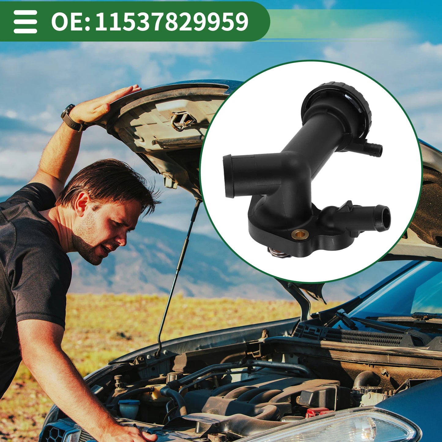 Engine Coolant Thermostat Housing for Mini Cooper (2002-2008)
