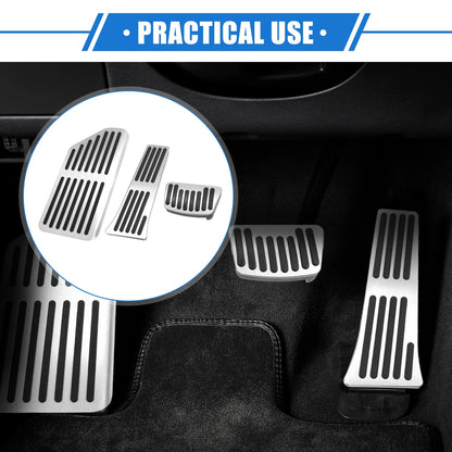 3 x Car Gas Accelerator Brake Foot Rest Pedals for Kia Carnival (2020-2023)