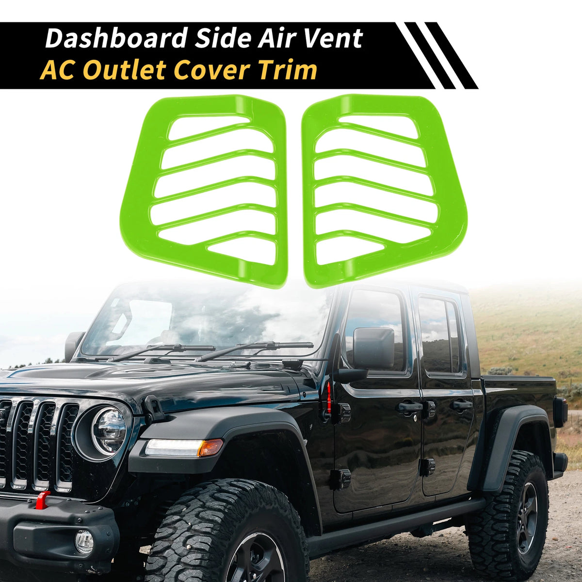 Dashboard Side Air Vent AC Outlet Cover for Jeep Wrangler JL JLU (2018-2024)