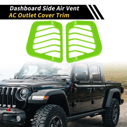 Dashboard Side Air Vent AC Outlet Cover for Jeep Wrangler JL JLU (2018-2024)