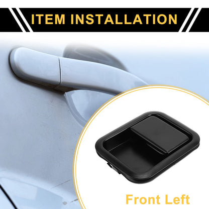 Front Left Exterior Door Handle for Jeep Wrangler (1999-2006) Black