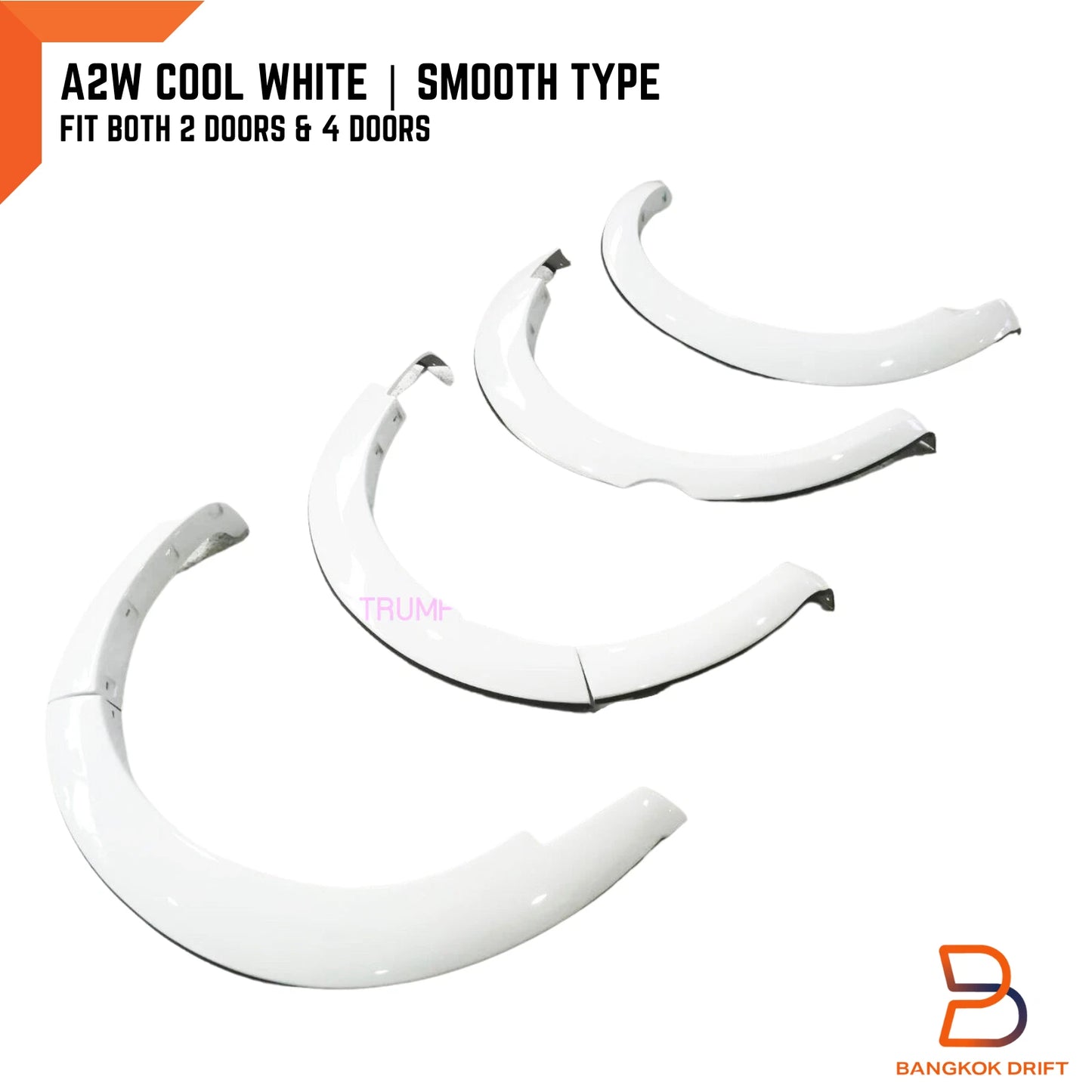A2W Cool White Fender Flares for Mazda BT-50 Ute (2012-2018)