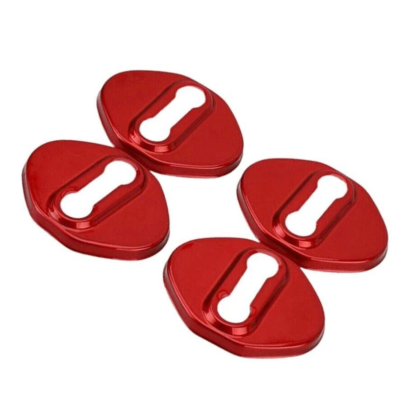 Red Accessory Door Lock Protector Cover Trim for Honda CR-V (2007-2023)