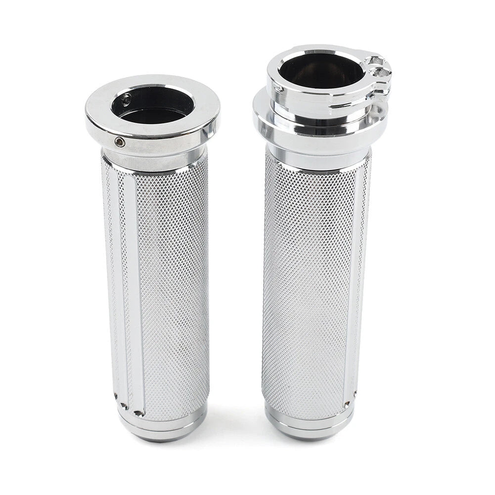 Chrome Handlebar Hand Grips for Harley Heritage Softail Dyna