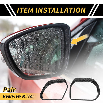 Carbon Fiber Rearview Mirror Eyebrow Trim for Toyota Tundra (2007-2023)
