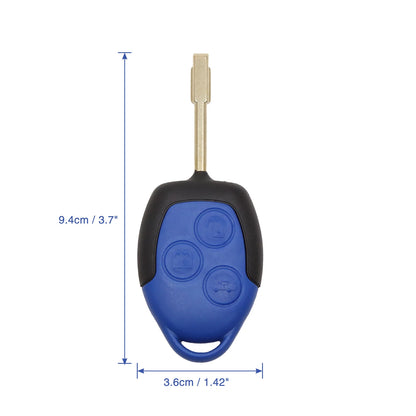 Key Fob Shell Case for Ford Transit Van 1 x 3 Button