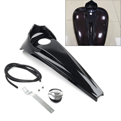 Stretched Dash Panel & Gas Tank Cap for Harley Electra Glide Ultra (2014-2023)