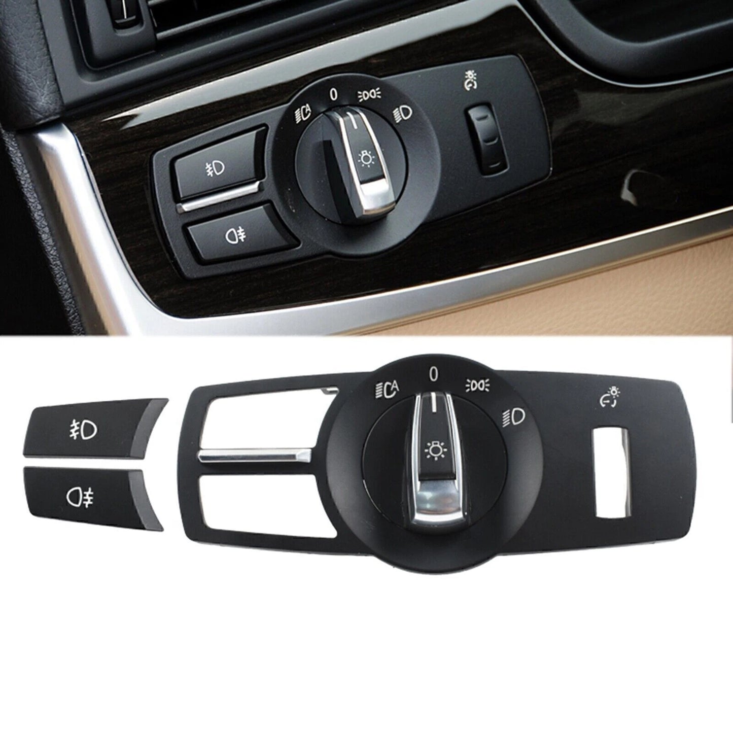 Headlight Switch Button Panel for BMW 5 Series F10 F18 (2010-2017)