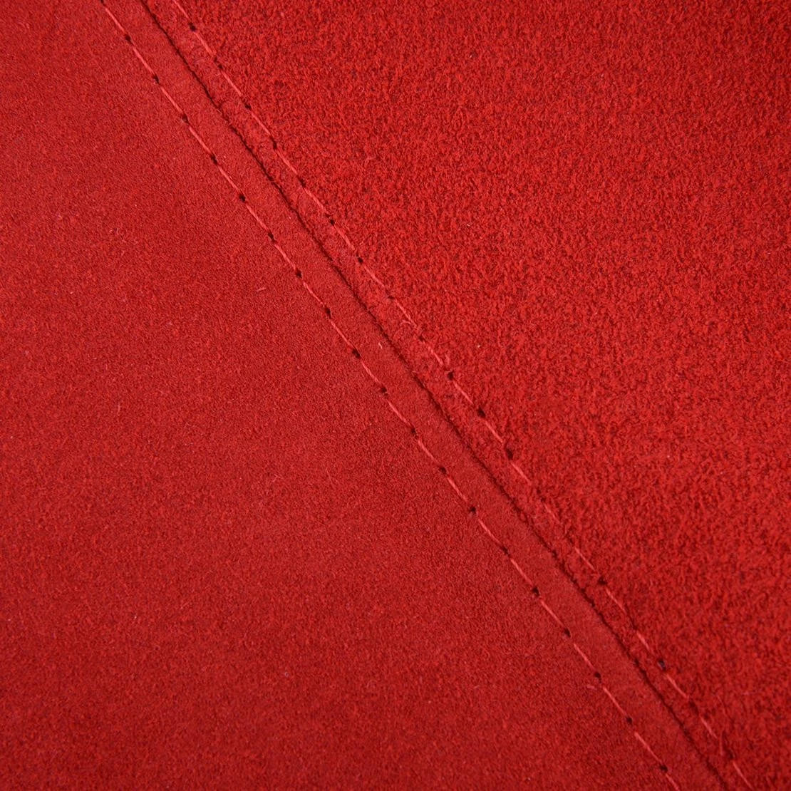 Red Matte Leather Gear Shift Knob Boot Gaiter Cover for Universal Cars