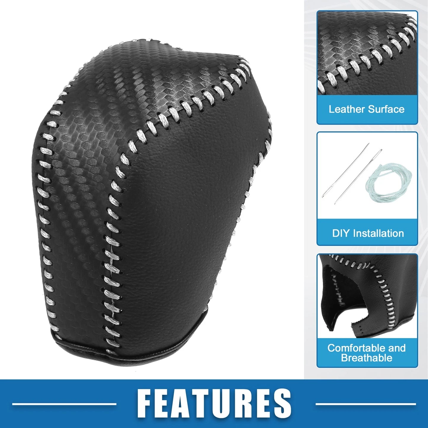 Gear Shifting Knob Cover for Toyota Avalon 2019-2023 Black Gray