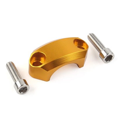 22mm Master Cylinder Perch Clamp Cover Gold for Motocross MX Enduro Bike