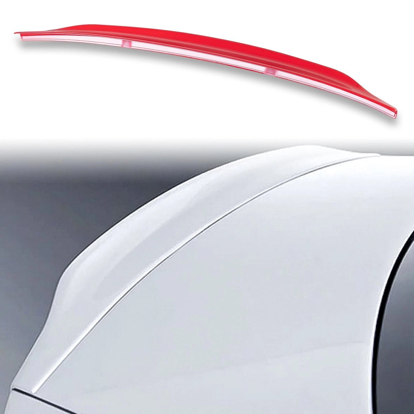 Rear Boot Spoiler for Audi A4 B8 2008-2012 Sedan Brilliant Red (2008-2012)