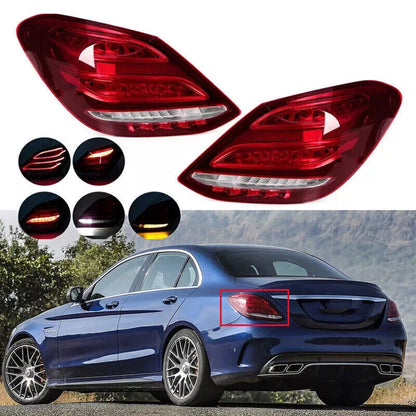 Left & Right Tail Light for 2015-2018 Mercedes Benz W205 Sedan LED Lights