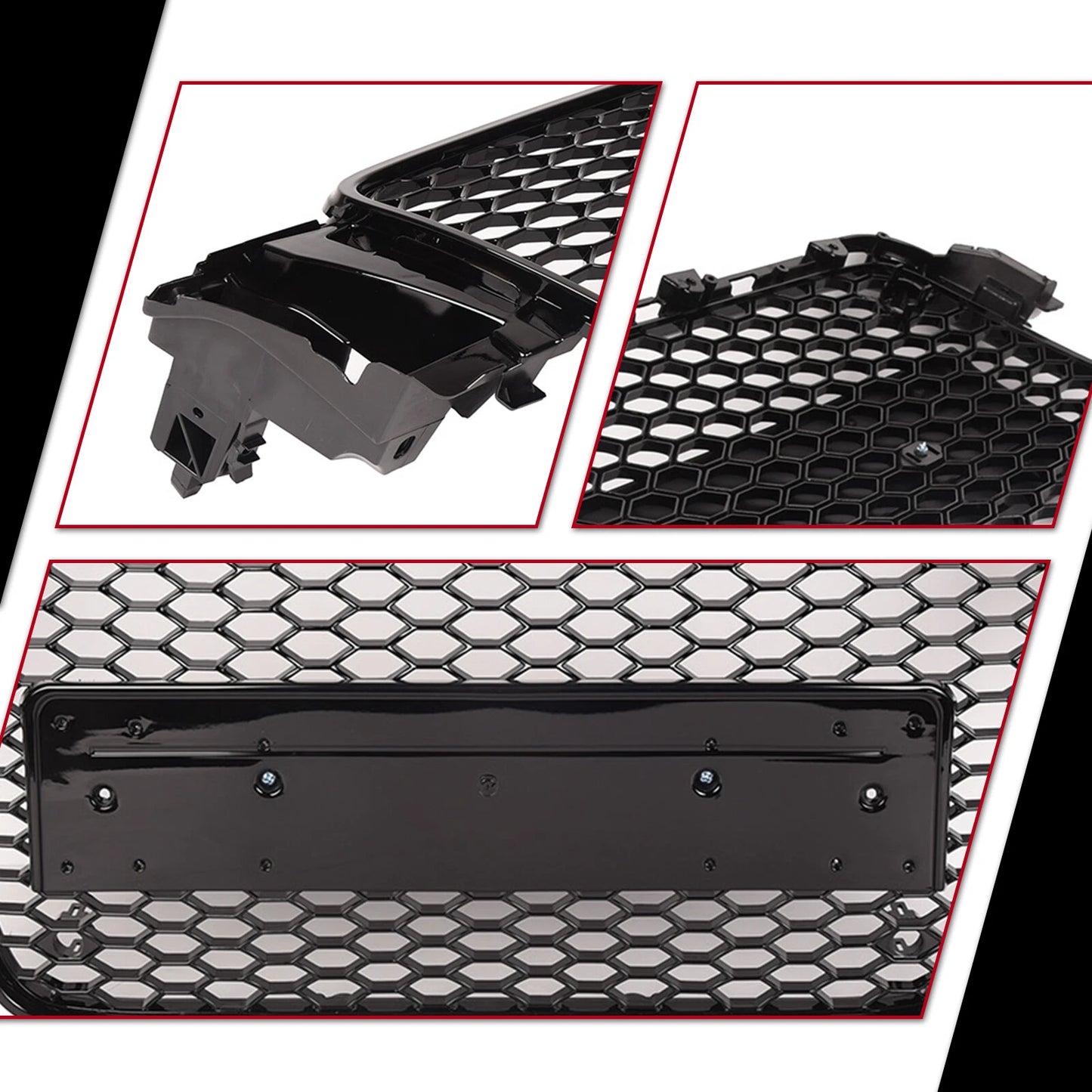 Gloss Black Bumper Grille for Audi A5 S5 8T 2008-2012 Bodykit