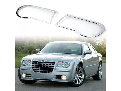 Head Light Bezel Cover Chrome Trim for Chrysler 300C (2005-2010)