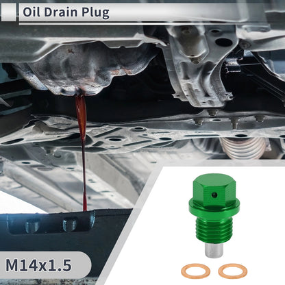 1 Set M14x1.5 Engine Oil Drain Plug with Gasket for Car Motorcycle Boat