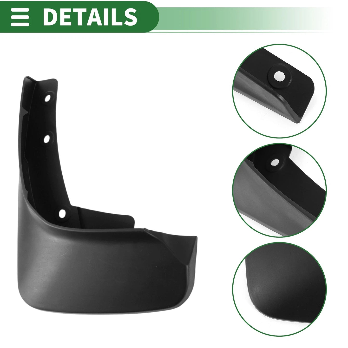 Mud Flaps Splash Guards for Ford Edge Plus (2021) - Includes Mount Accessories