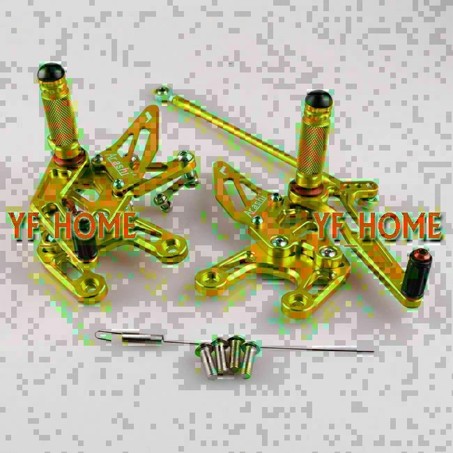 Gold Adjustable Rearset Footpeg for Kawasaki Ninja ZX10R (2008-2010)