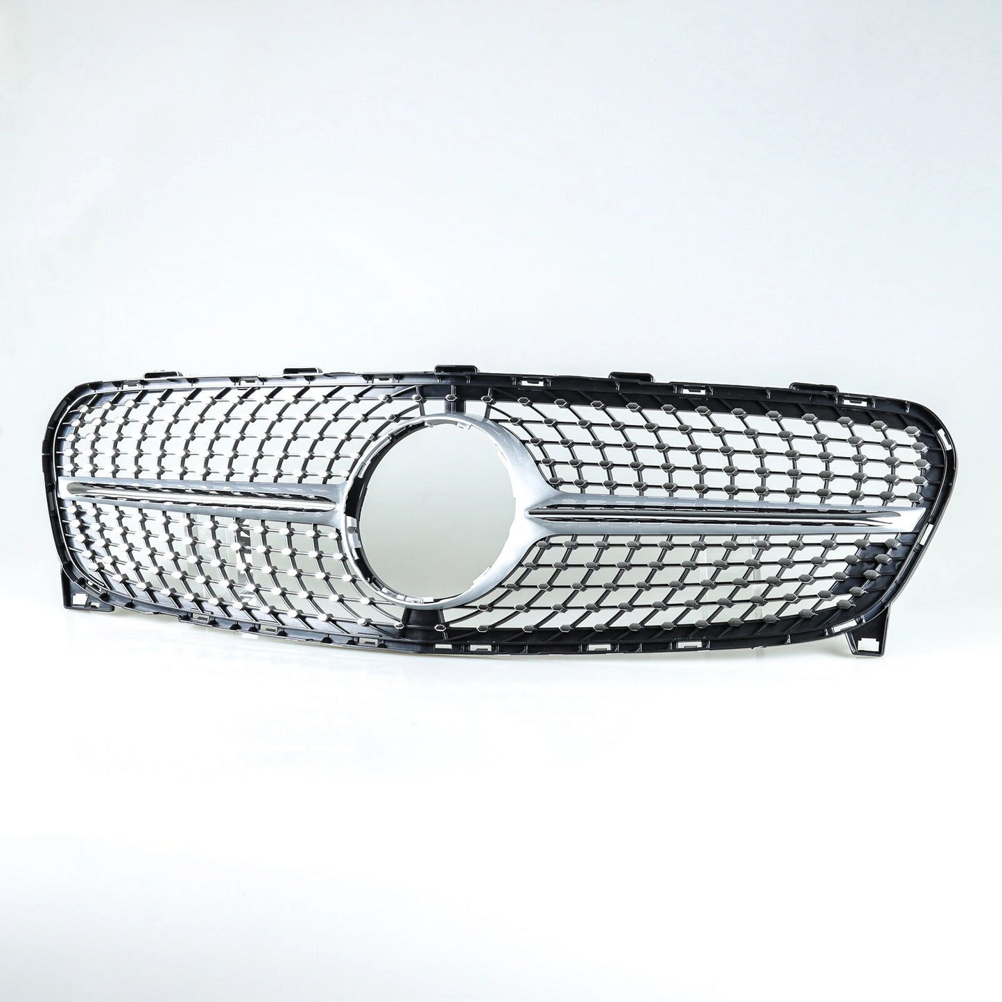 Silver Diamond Slats Front Grille for Mercedes Benz GLA-Class (2017-2020)