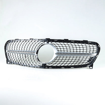 Silver Diamond Slats Front Grille for Mercedes Benz GLA-Class (2017-2020)
