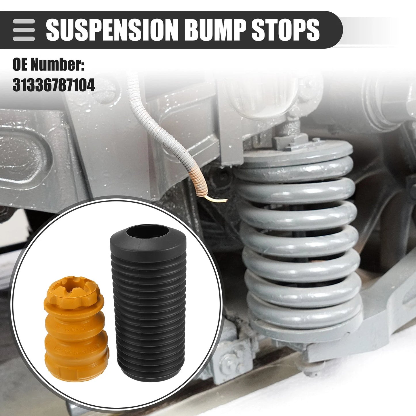 Front Suspension Bump Stop Shock Absorber Strut Boot for BMW X3 X4 (2011-2023)