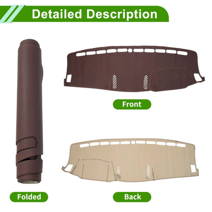 Dashboard Cover Mat for Ford Ranger (2018-2021) - Brown Dash Carpet