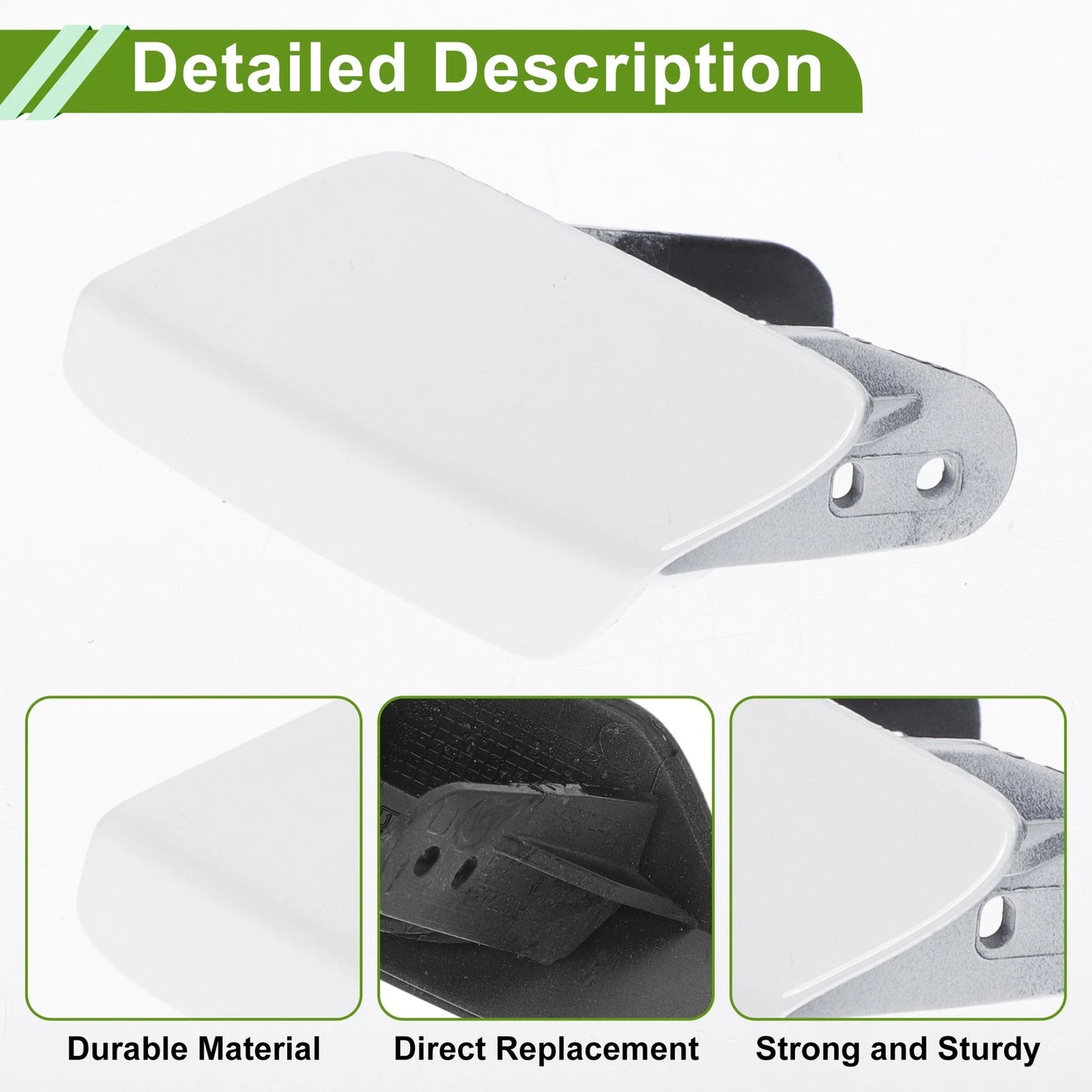 Front Left Washer Nozzle Cover Cap for BMW 320i White (2013-2018)