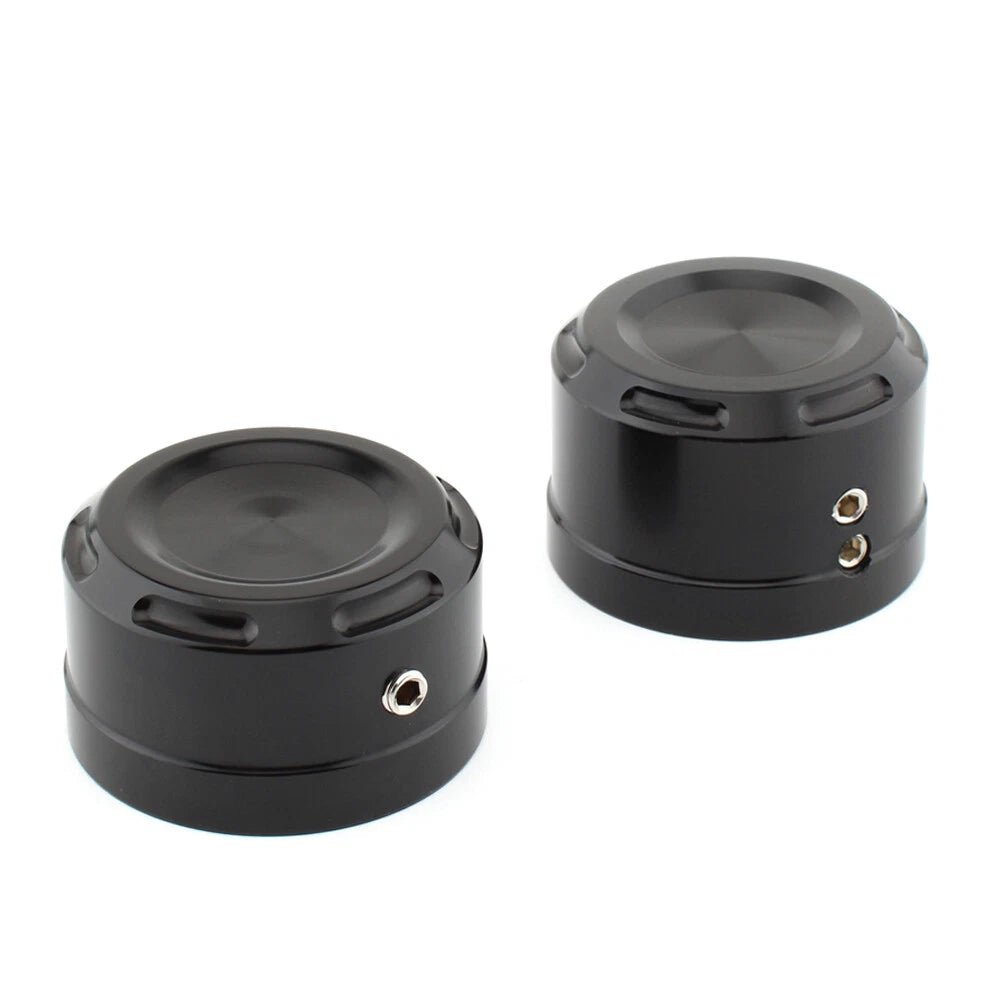 Rear Axle Bolt Nut Cap Covers  for Harley Softail (2018-2023) Black