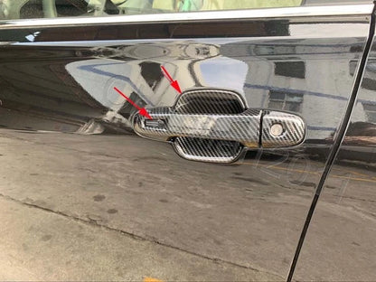 Door Handle Bowl Cover Trim for Subaru Forester 2019-2023 Carbon Fiber