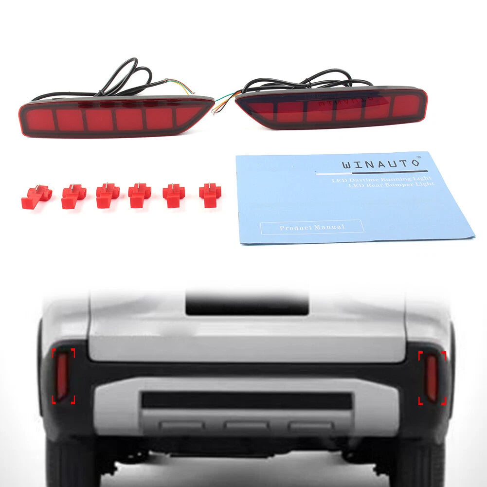 Rear Bumper Reflector Brake Fog Turn Signal Lights for Mitsubishi Xpander
