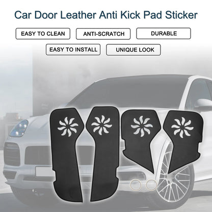 Leather Anti Kick Pad Door Sticker for Porsche Cayenne (2018-2018) 1 Set