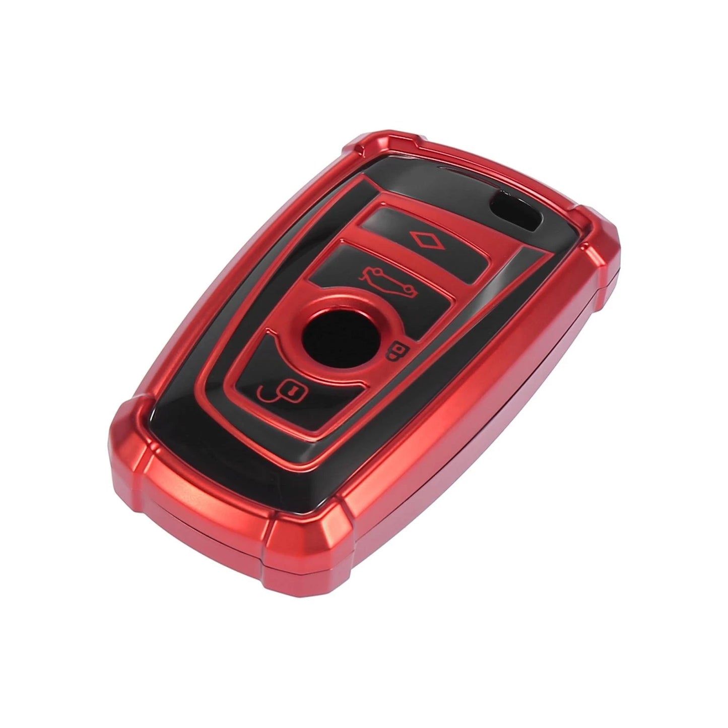 Key Fob Cover for BMW 1 2 3 4 5 6 7 Series Remote TPU Black Red