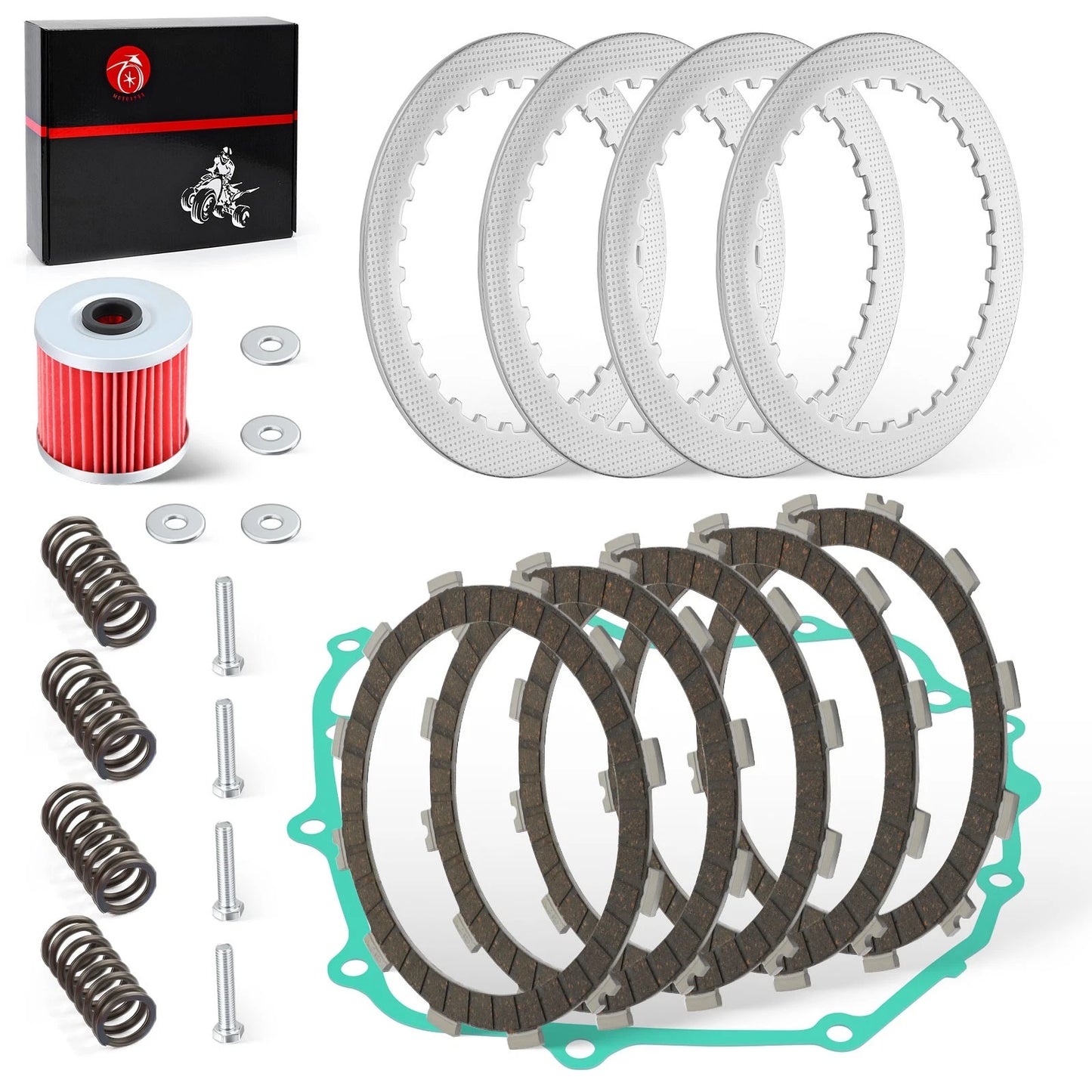 Heavy Duty Clutch Kit & Gasket for Kawasaki Ninja 250R EX250J 2008-2012