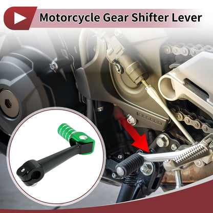 Folding Motorcycle Gear Shifter Lever Black Green Head for Bosuer M5