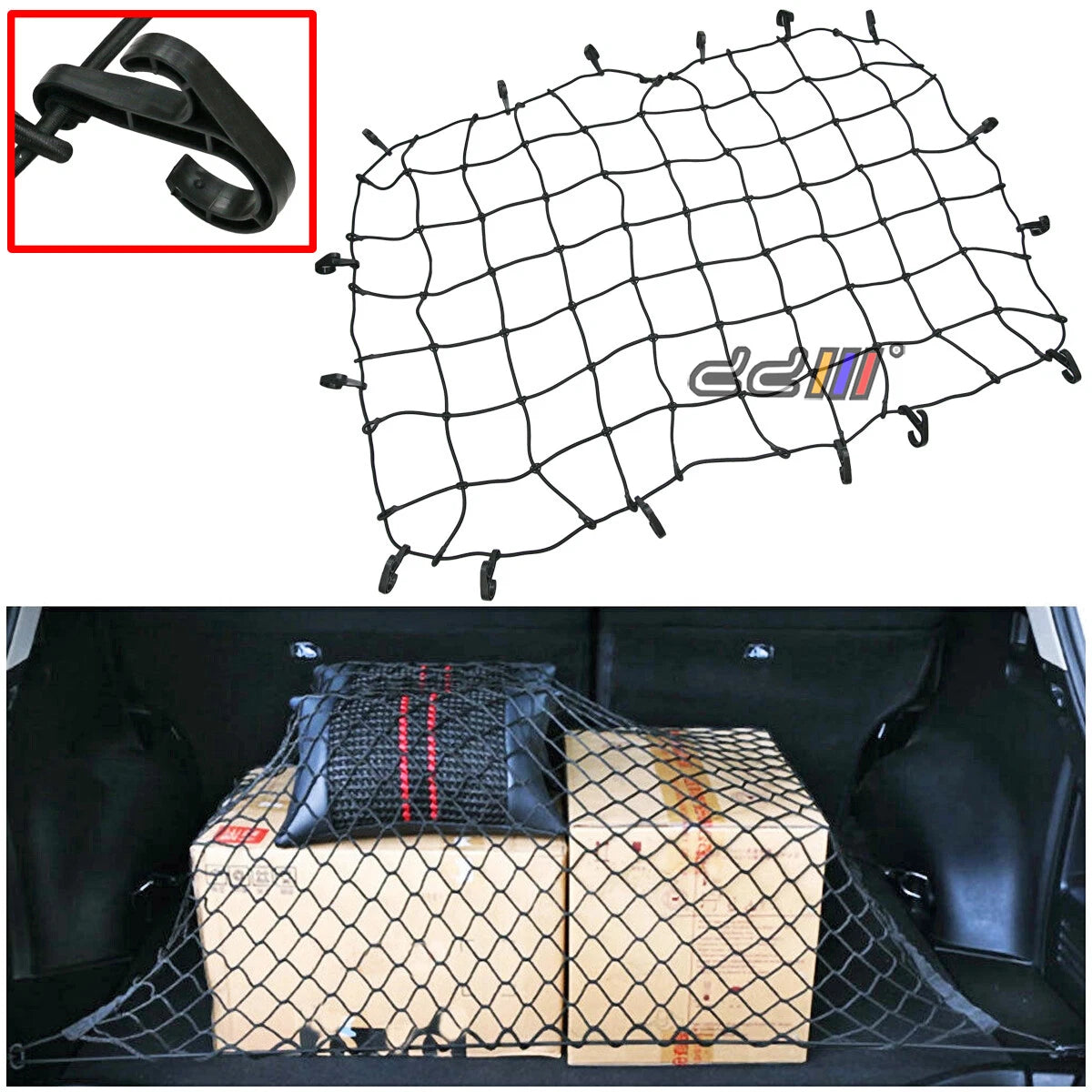 Cargo Net 120cm x 90cm Square Mesh for Pickup Ute Truck Trailer