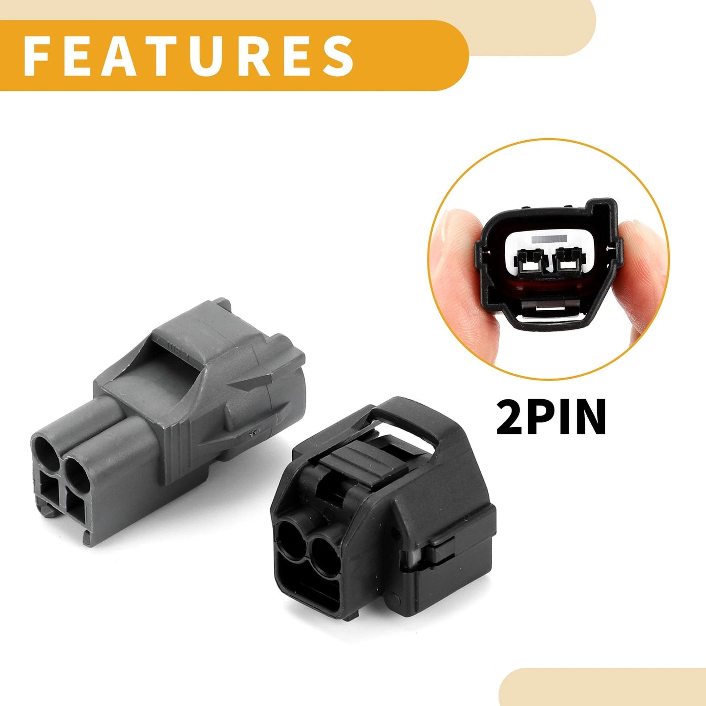 Temperature Sensor Connector Plug for Toyota - 1 Set
