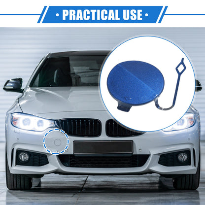Tow Hook Eye Hole Cover Cap for BMW F32 F33 F40 (2012-2020) - Blue Front Right