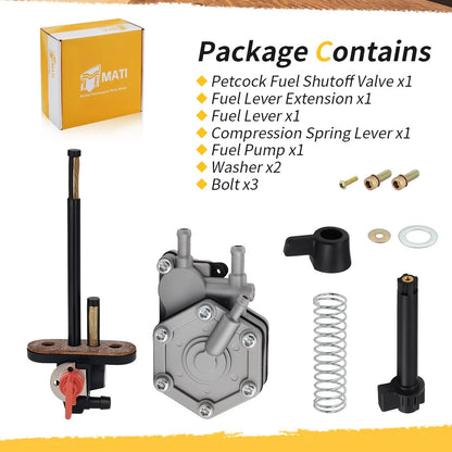 Petcock Fuel Shutoff Valve + Pump with Lever for Polaris Scrambler 500