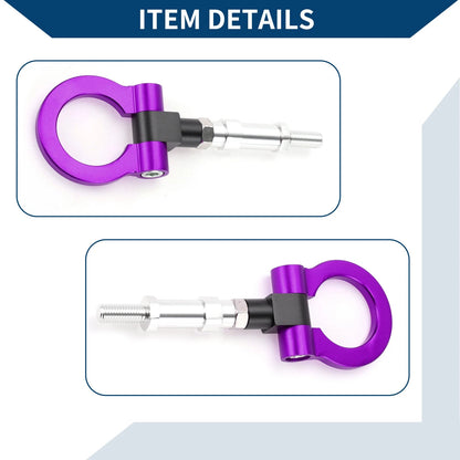 Tow Hook Ring 20.4cm for Honda S2000 (2000-2009) - Purple Metal Accessory