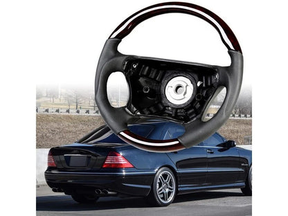 Walnut Wood Sport Steering Wheel for Mercedes S-Class W220 (1998-2005)