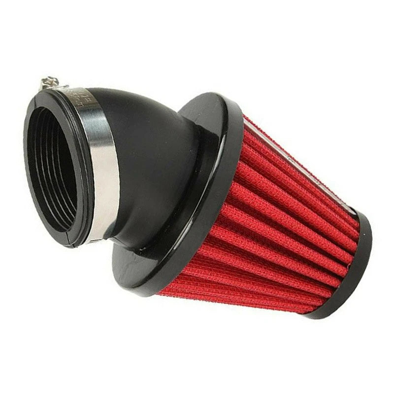42mm Air Filter 45 Degree Curved Inlet for Kawasaki Suzuki (Fits Various Models)