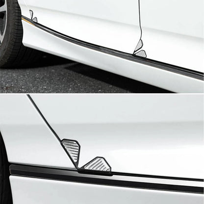 Silver Car Door Corner Covers Bumper Protectors