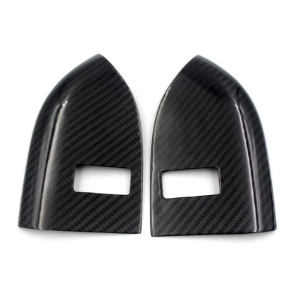 Real Carbon fiber Door Handle Door Lock Buttons Cover Trim For Range Rover Sport